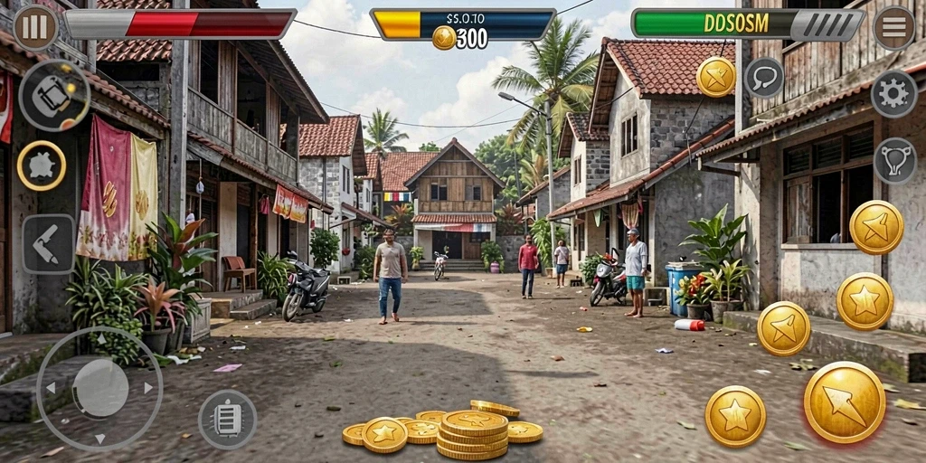laparbos - Tangkapan layar dari level menantang dengan grafis cerah.